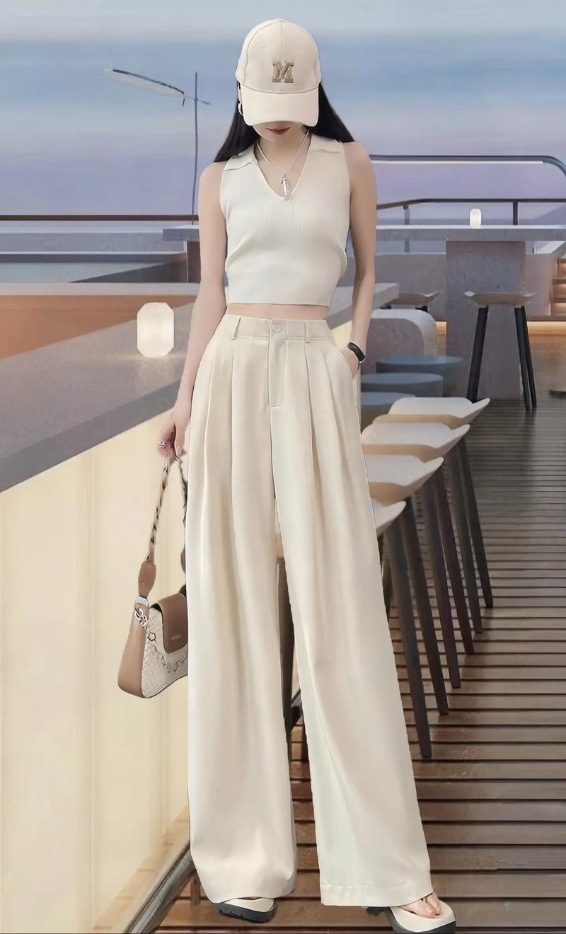 夏季女装搭配图片长裤-图2