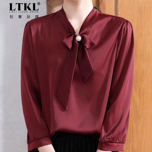 这件红色雪纺衬衣图片有哪些款式细节?-图1 这件红色雪纺衬衣图片有哪些款式细节?-图1