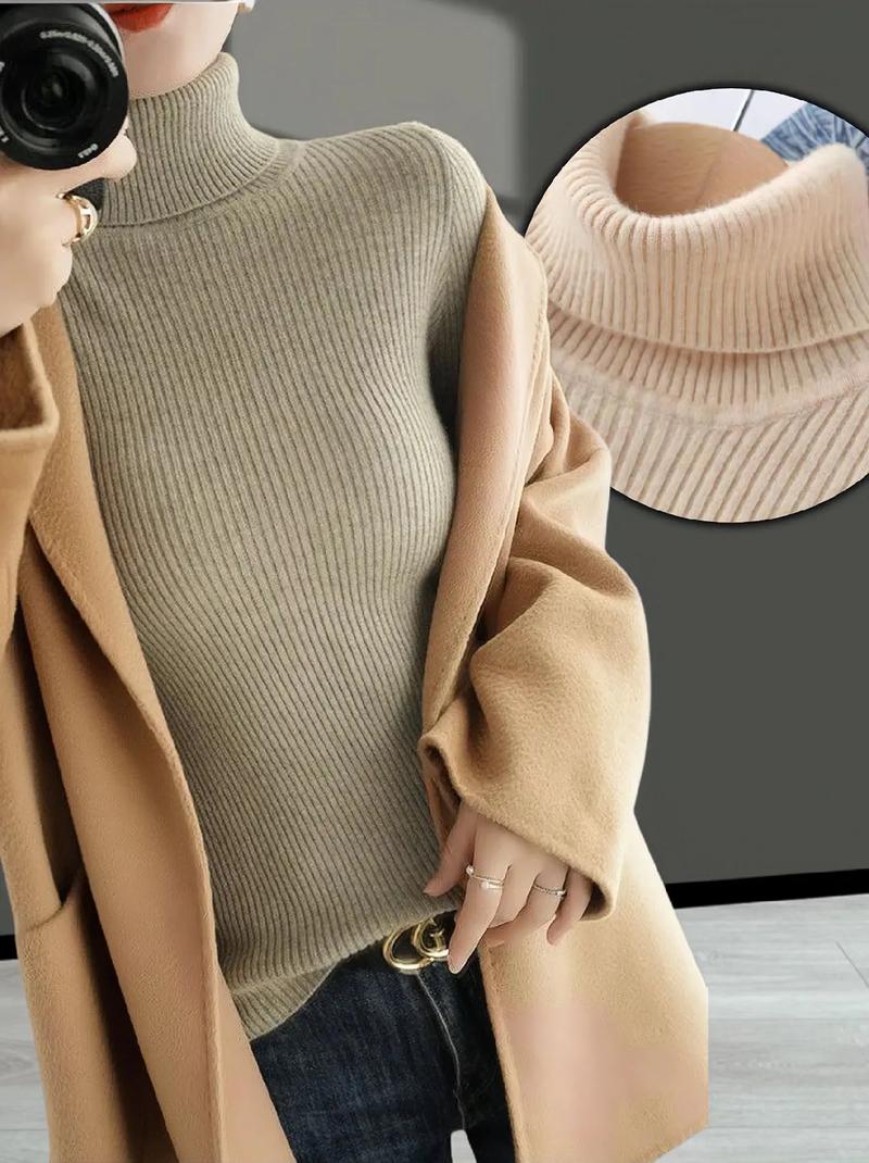 打底有领毛衣秋冬怎么选?-图1 打底有领毛衣秋冬怎么选?-图1