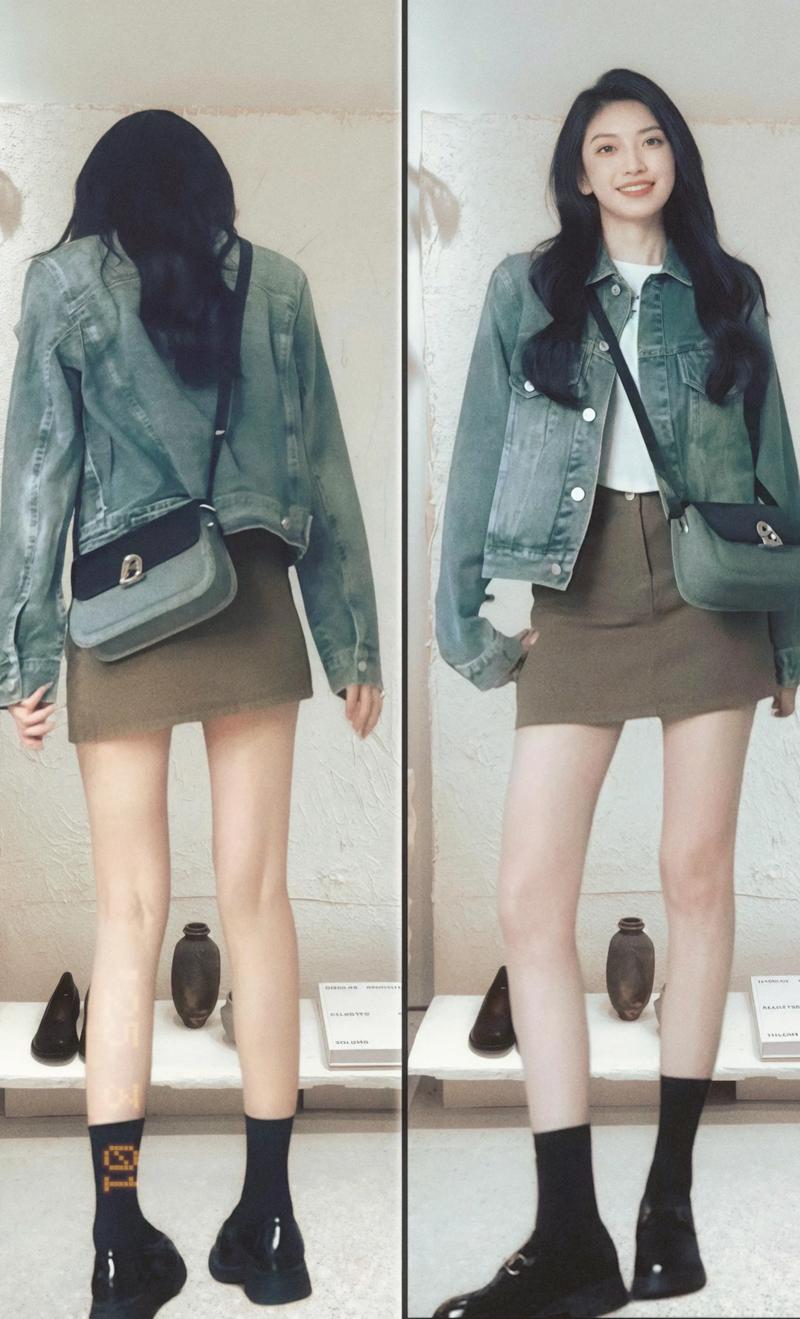 韩版牛仔外套短款显高吗?-图1 韩版牛仔外套短款显高吗?-图1