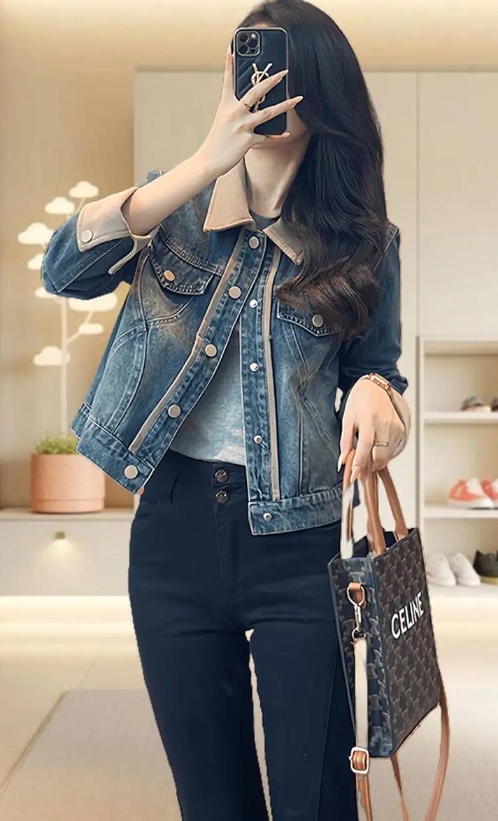 春季牛仔外套怎么选才显瘦百搭？-图1