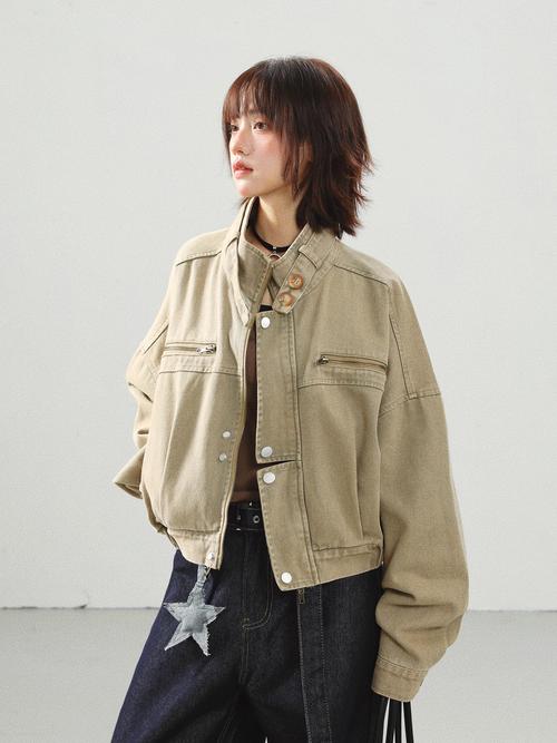 短款牛仔外套女装韩版-图1