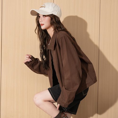 短款牛仔外套女装韩版-图2