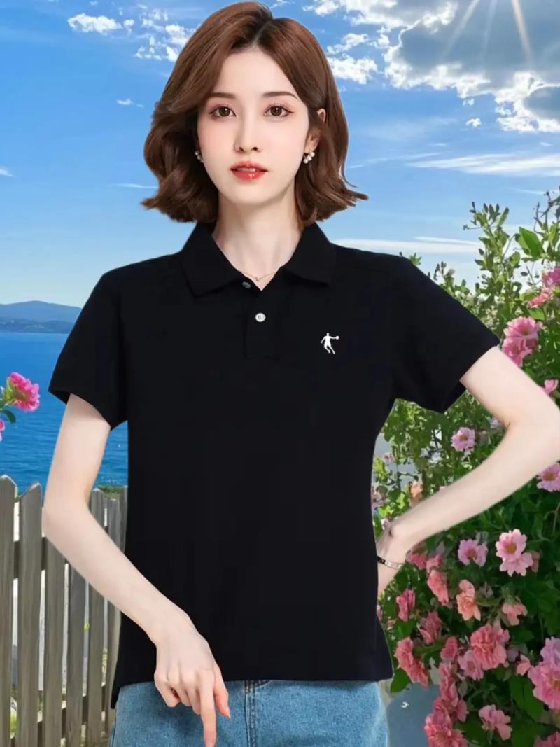 中年女装宽松短袖T恤，如何选显瘦又时髦？-图1