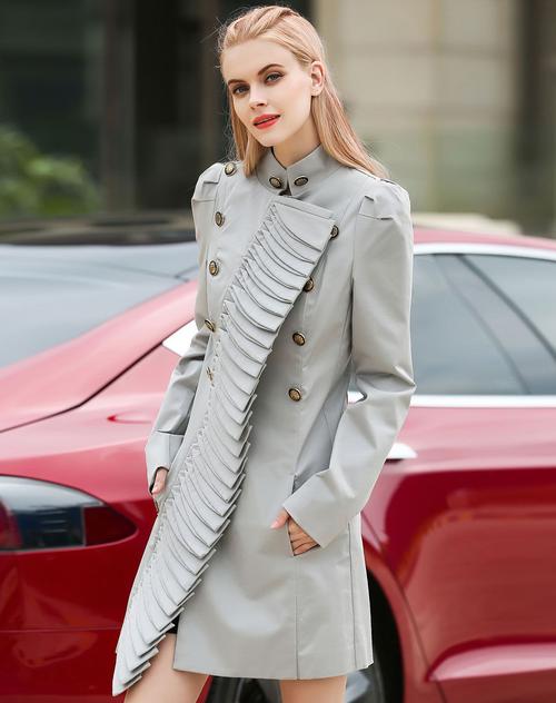 欧美时尚女装风衣版图-图2