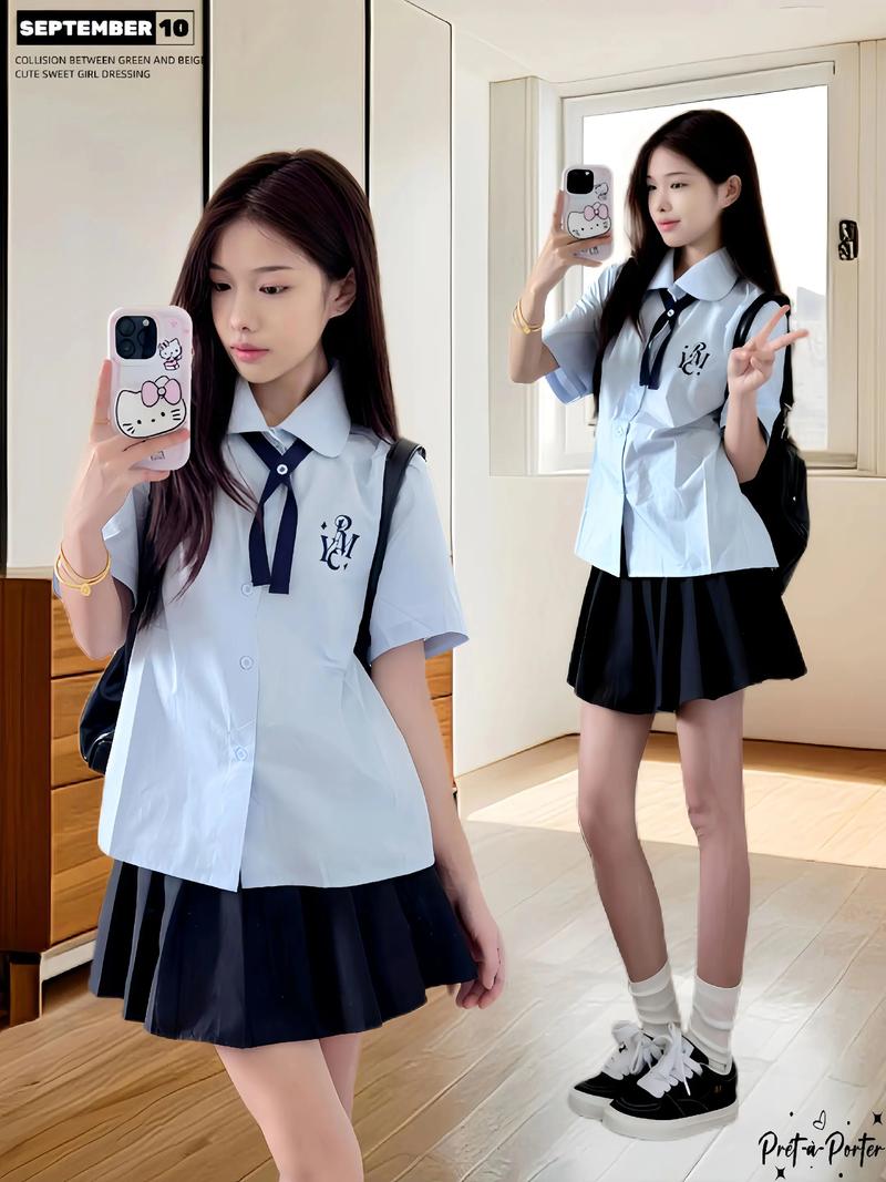 中学生如何穿出学院风女装？-图1