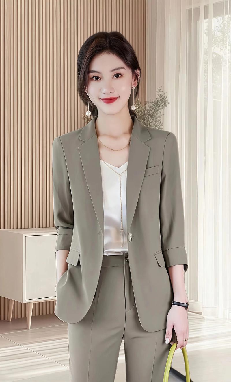 中老年夏季小西服怎么选才清爽？-图1