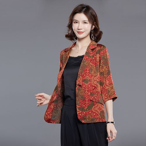 中老年夏季小西服怎么选才清爽？-图3