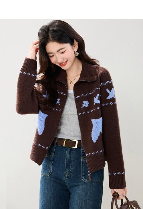 冬季韩版毛衣外套，显瘦百搭怎么选？-图1