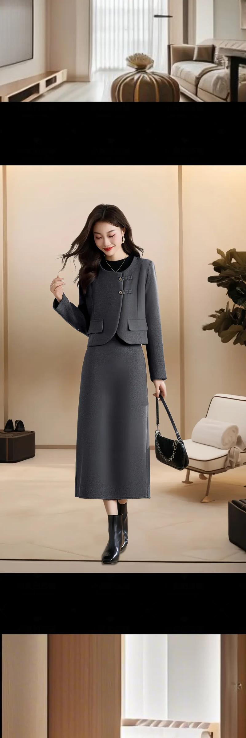 冬季椒女装连衣裙，适合什么场合穿？-图2