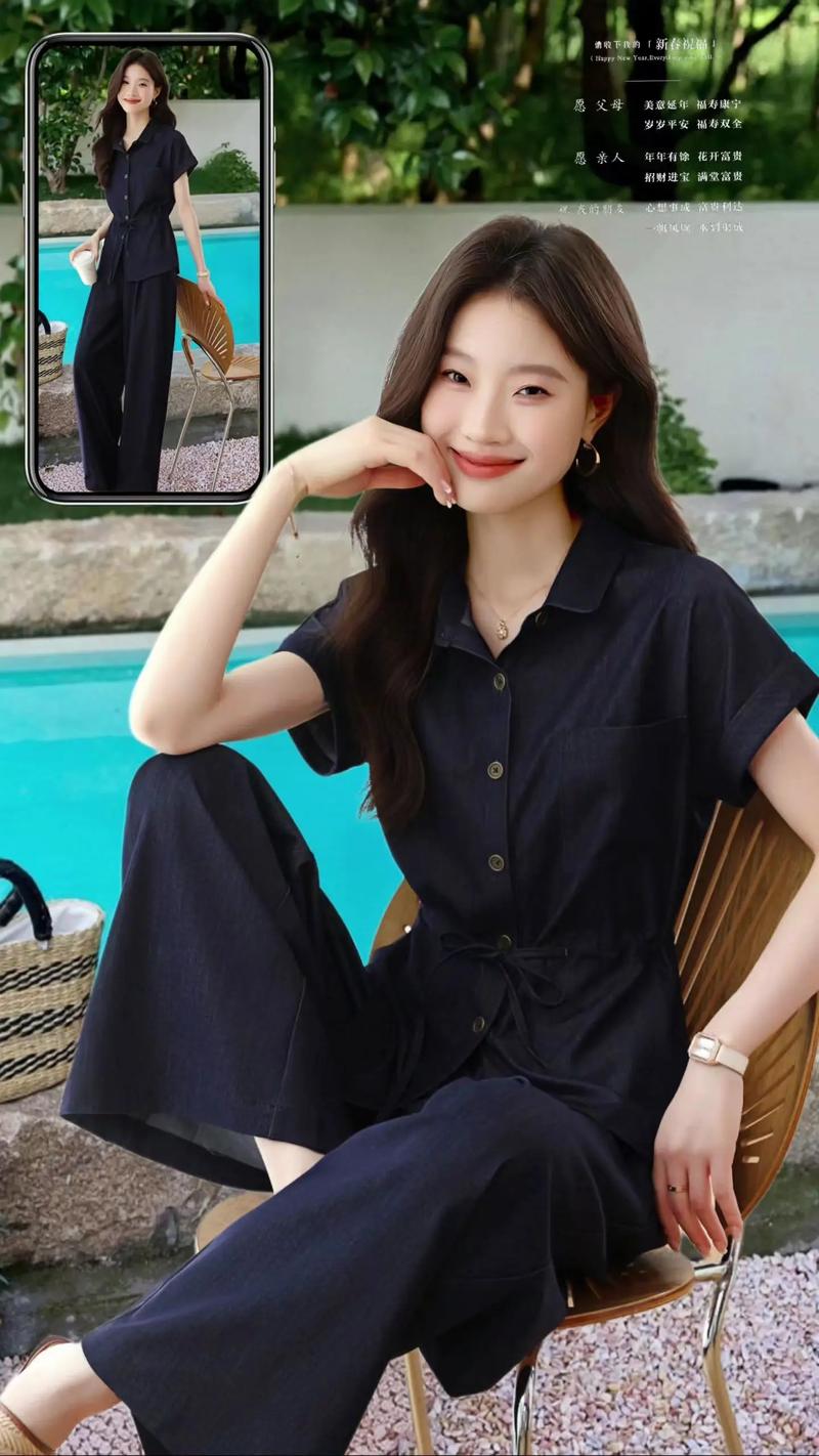 夏季新款女装修身套装，修身效果如何？-图2