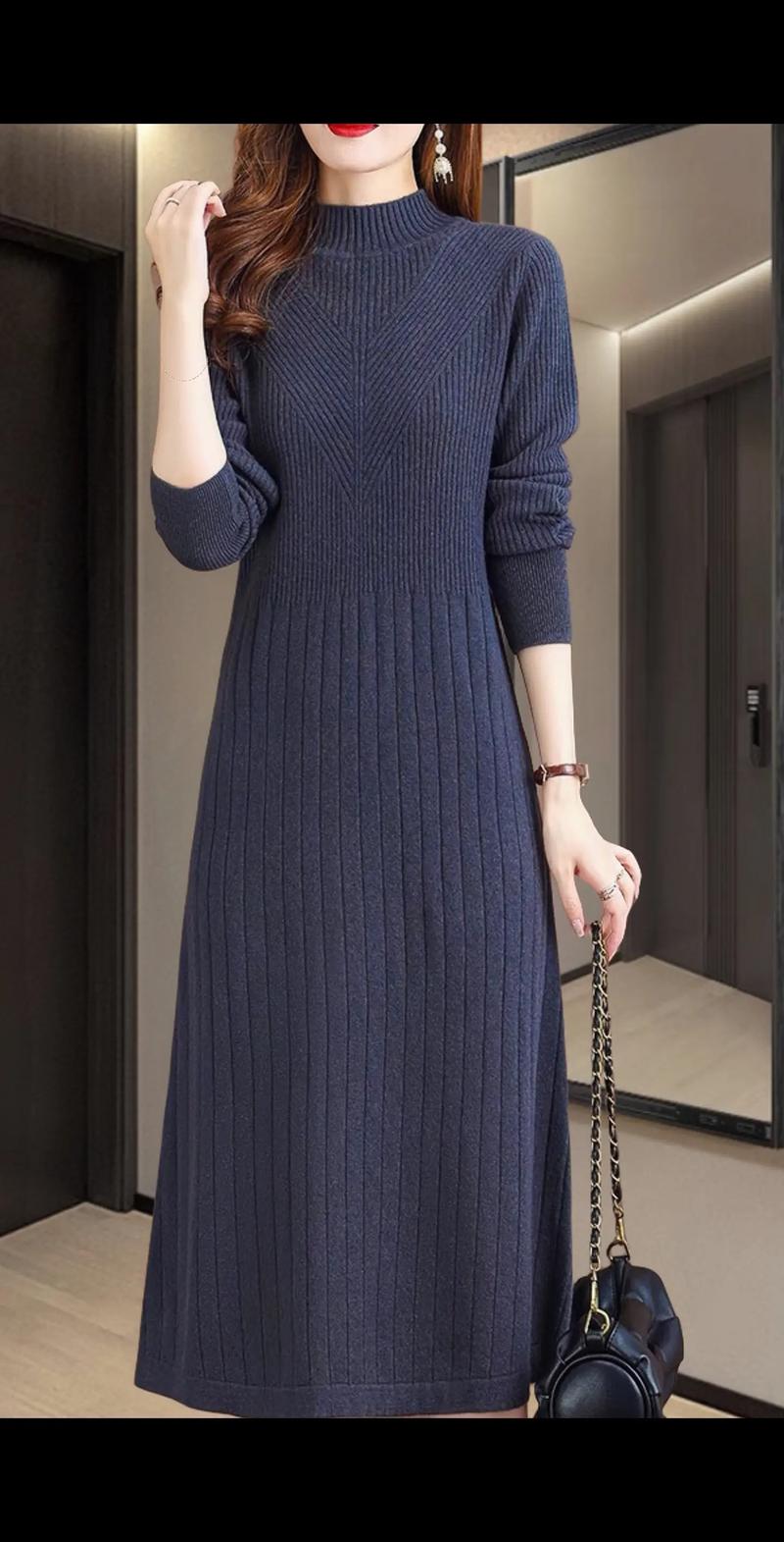 天猫冬季女装羊绒长裙-图1