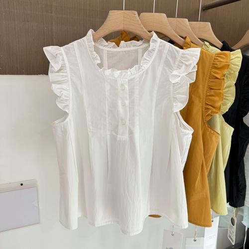 夏天女装无袖衬衫怎么选才显瘦又百搭？-图2