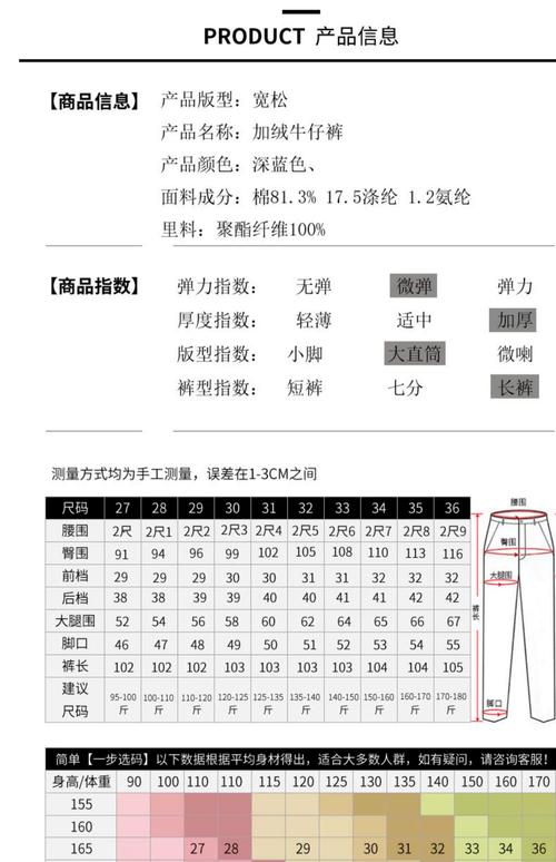 女装中码裤子具体尺码是多少？-图2