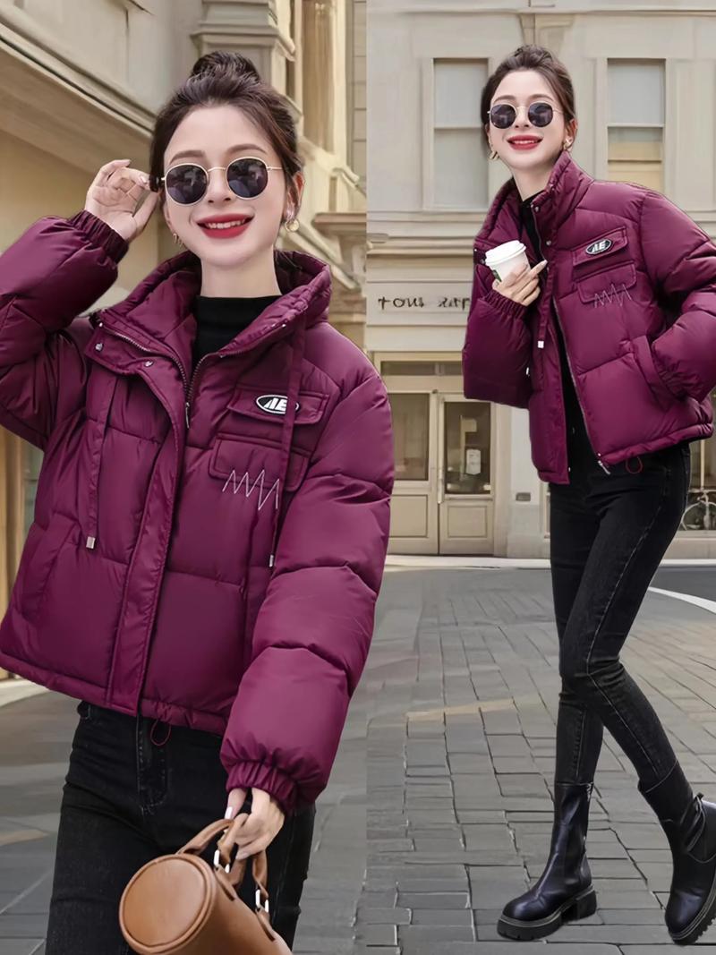 最流行的冬季女装棉衣-图1