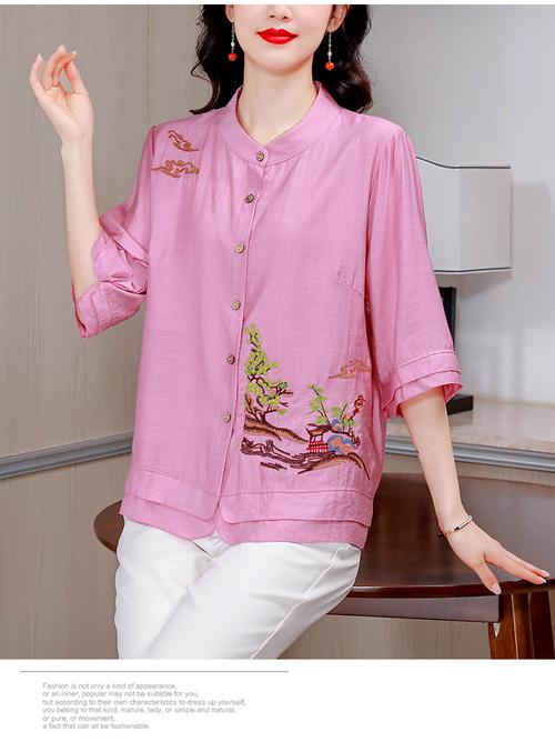 棉麻民族风女装衬衫浦-图2