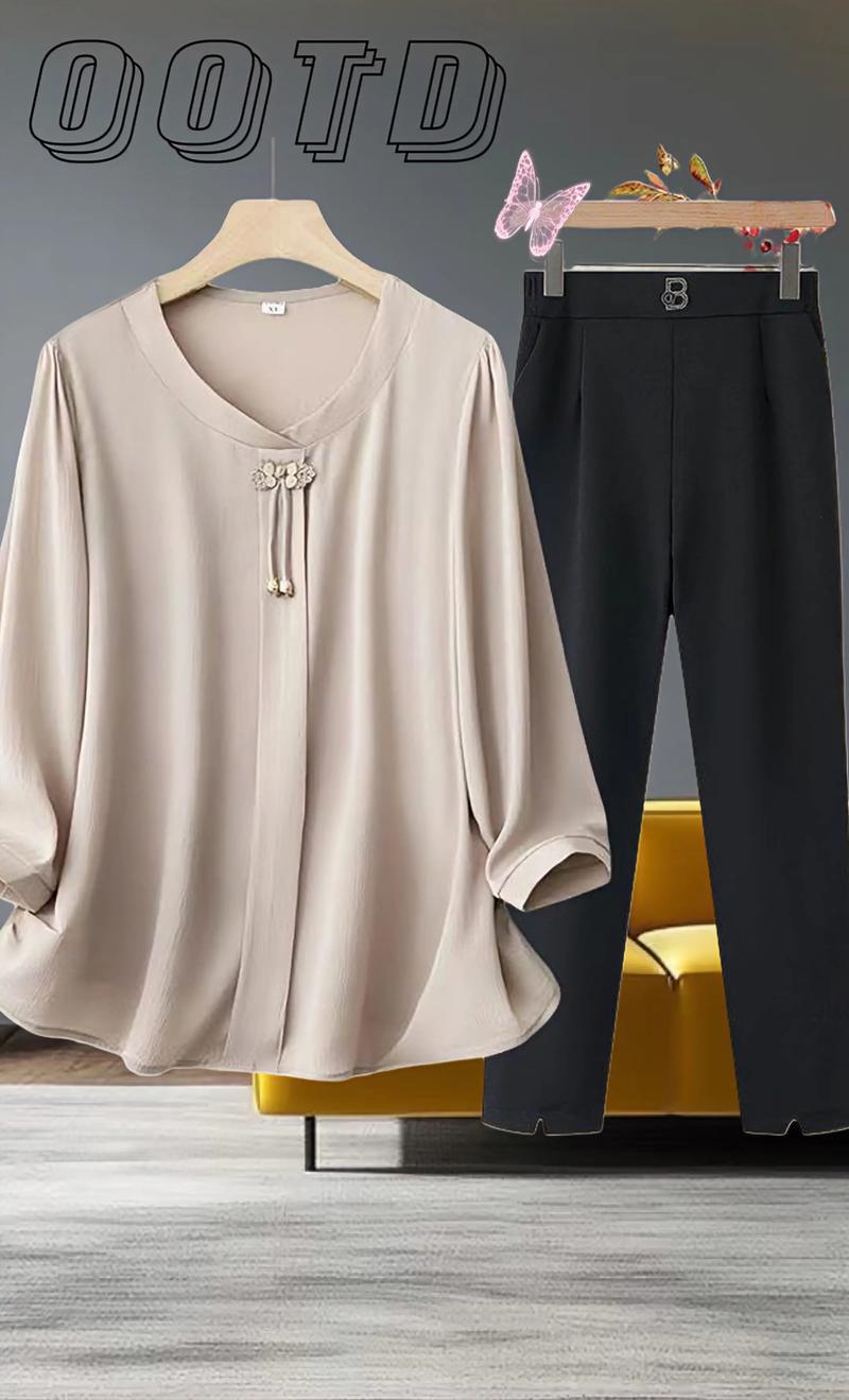 中年夏天衣服女装图片-图2