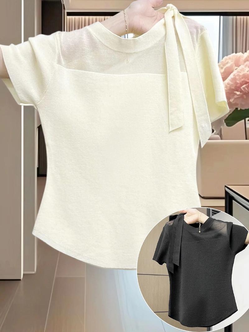 流行女装短袖上衣图片有哪些新款？-图1