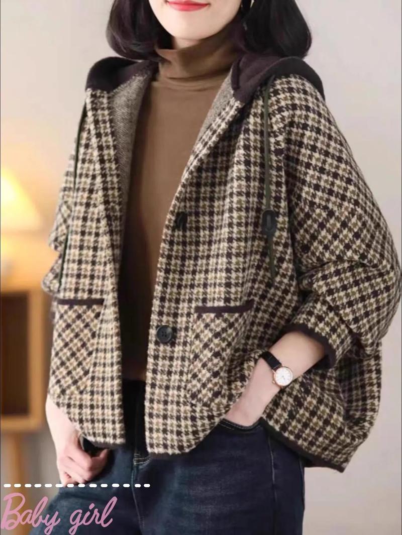 格子外套女装怎么选？-图1