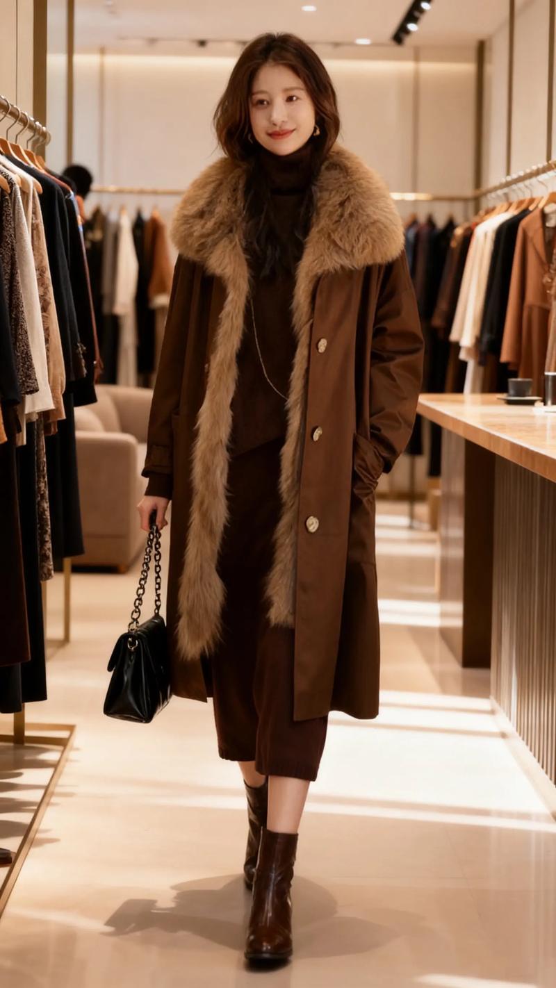 2025冬季女装穿搭怎么搭才时髦又保暖？-图2