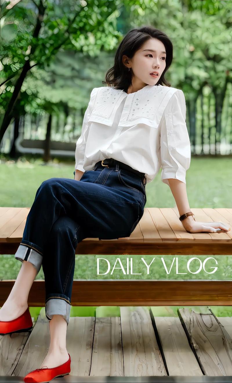 白色休闲女衬衫怎么搭才出彩？-图3