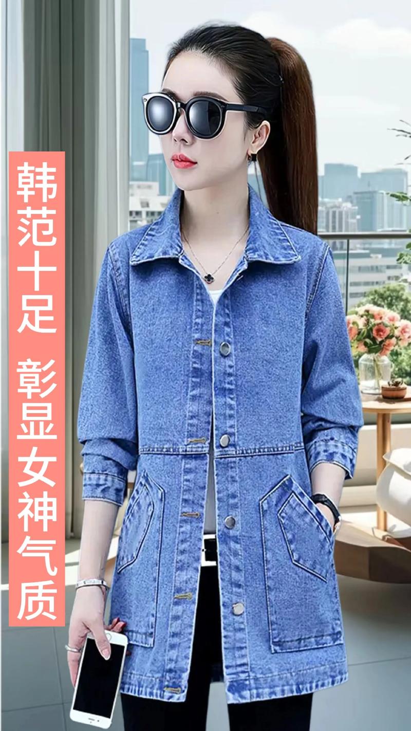 牛仔上衣女装图片欣赏-图1