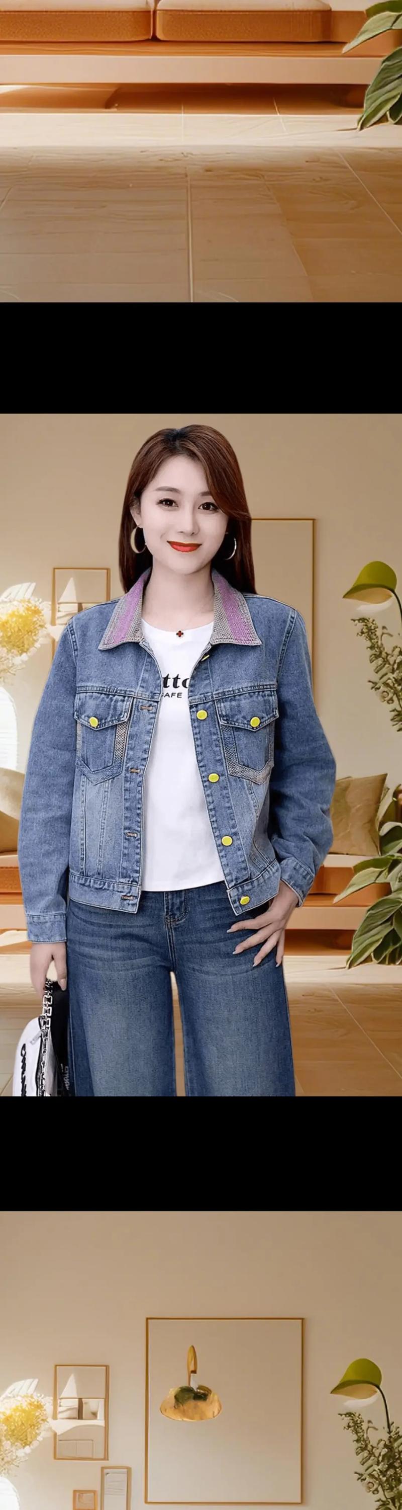 新款牛仔外套女装外套，哪款更显瘦百搭？-图1