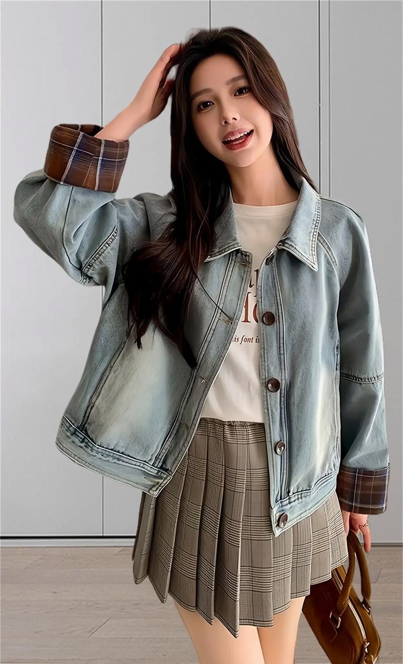 新款牛仔外套女装外套，哪款更显瘦百搭？-图2