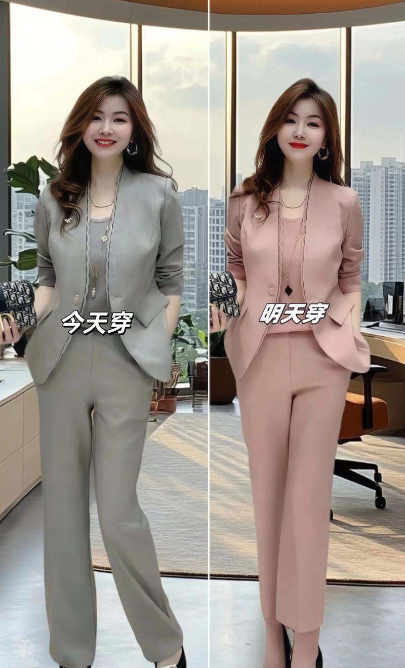 品牌春装新款套装女装，今年流行什么？-图3