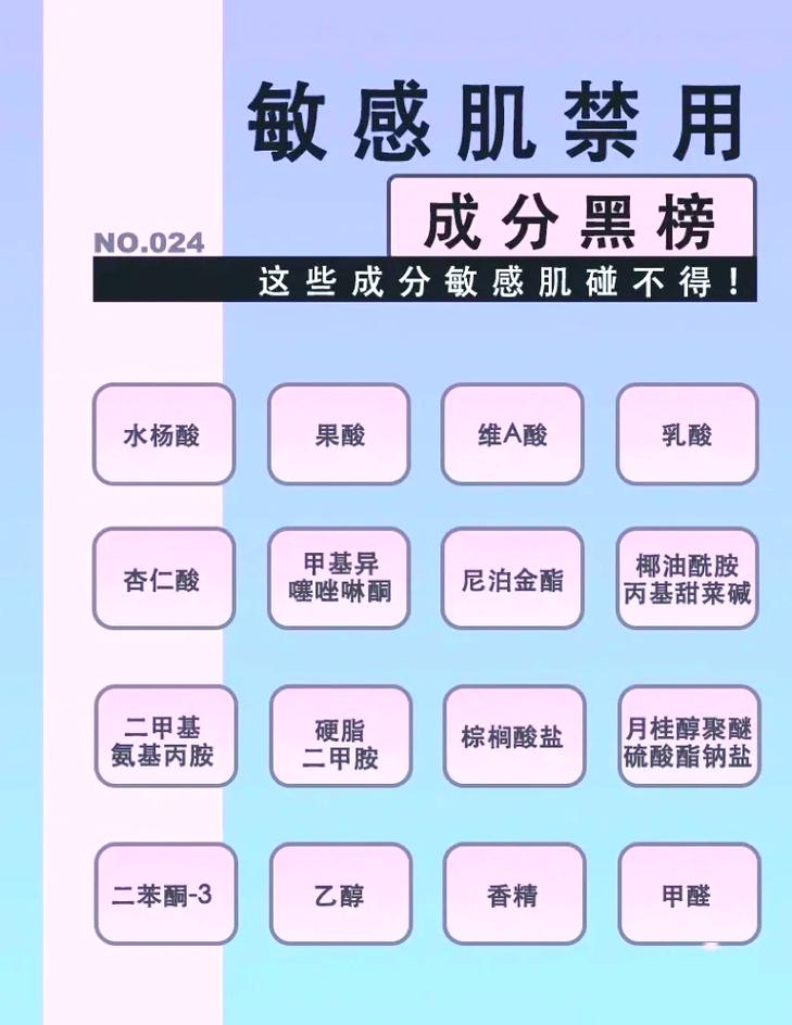 敏感肌禁用的护肤成分-图2 敏感肌禁用的护肤成分-图2