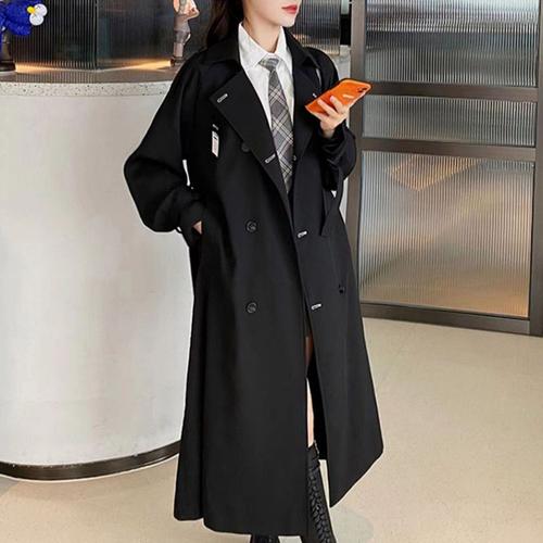 黑色修身风衣图片,显瘦效果如何?-图1 黑色修身风衣图片,显瘦效果如何?-图1