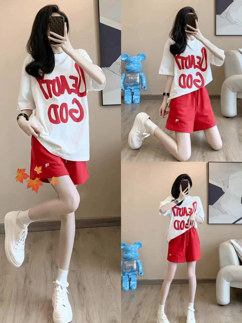 夏装短裤短袖套装怎么选显瘦？-图1