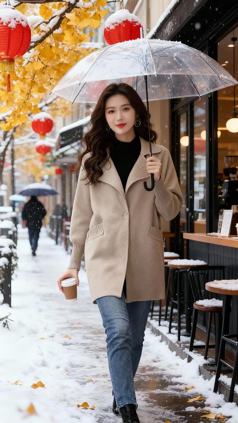 冬季女装短款外套，这样搭好看吗？-图1