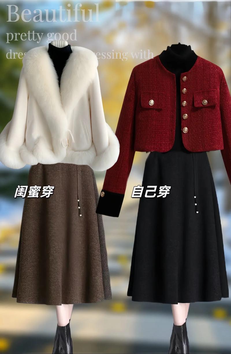 新款冬裙图片，怎么选才保暖又时髦？-图3