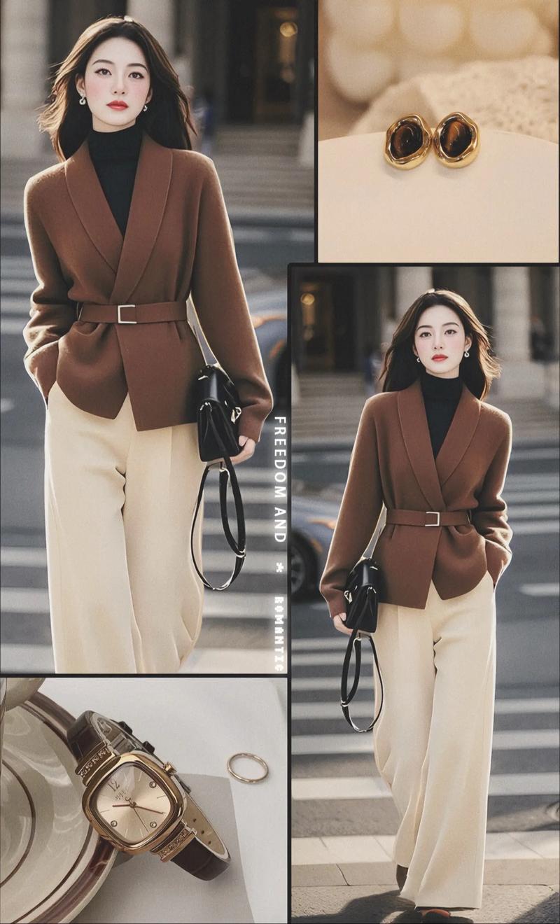 秋季毛衣怎么搭才好看？-图1