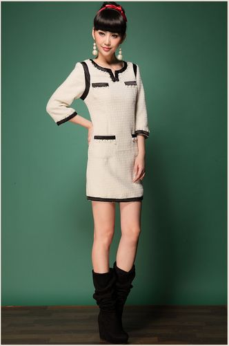 新款冬装白裙，保暖与时髦怎么选？-图3