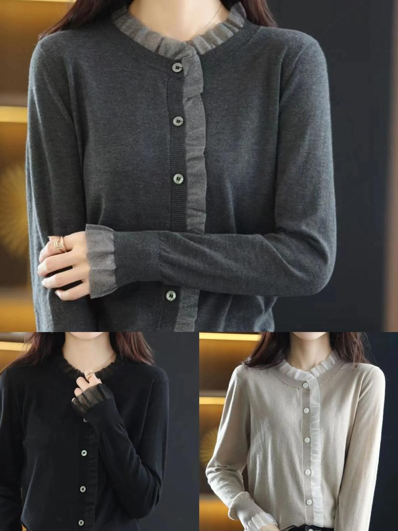 深秋毛衣女装怎么搭才保暖又时髦？-图2