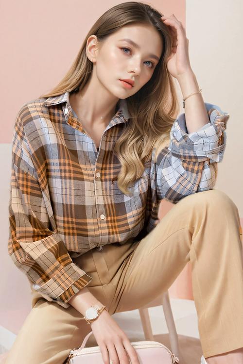 欧洲新款格子衬衫，时尚与舒适如何平衡？-图2