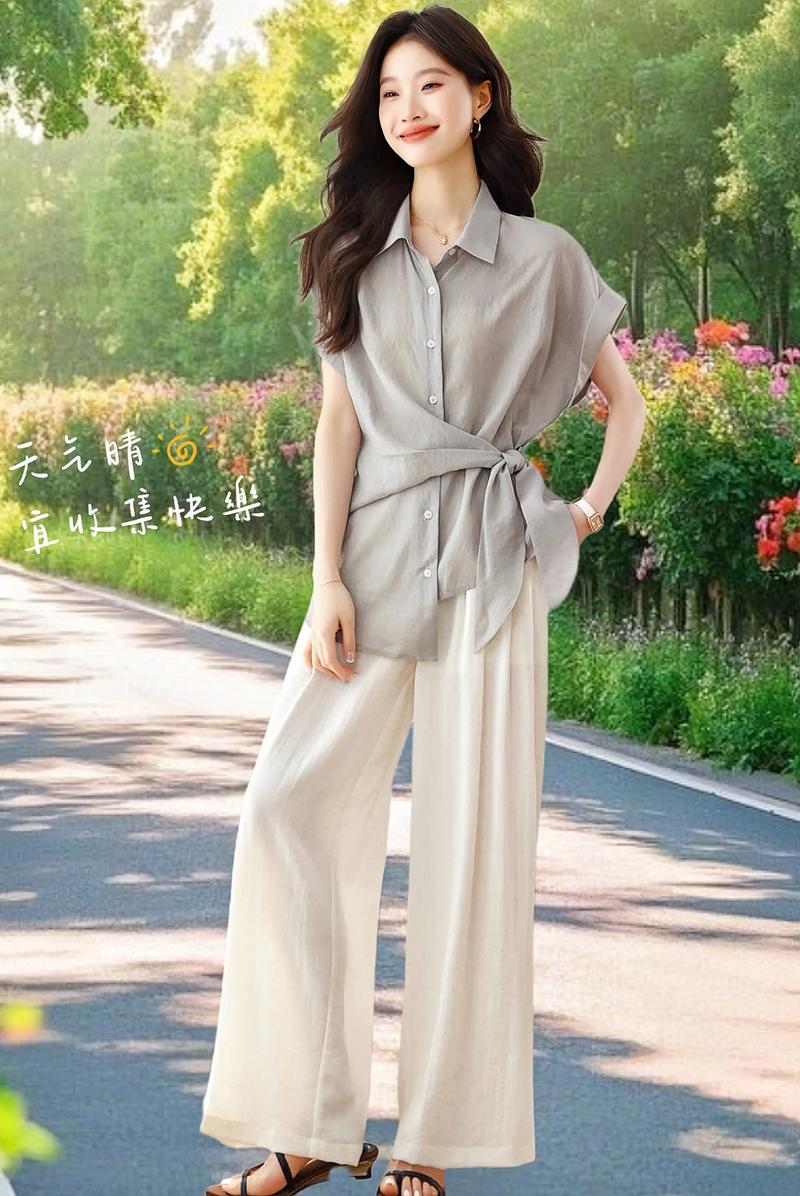 新款女装夏装套装，显瘦百搭吗？-图1