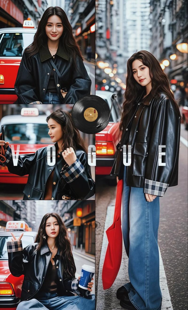 皮衣怎么搭才时髦？-图1