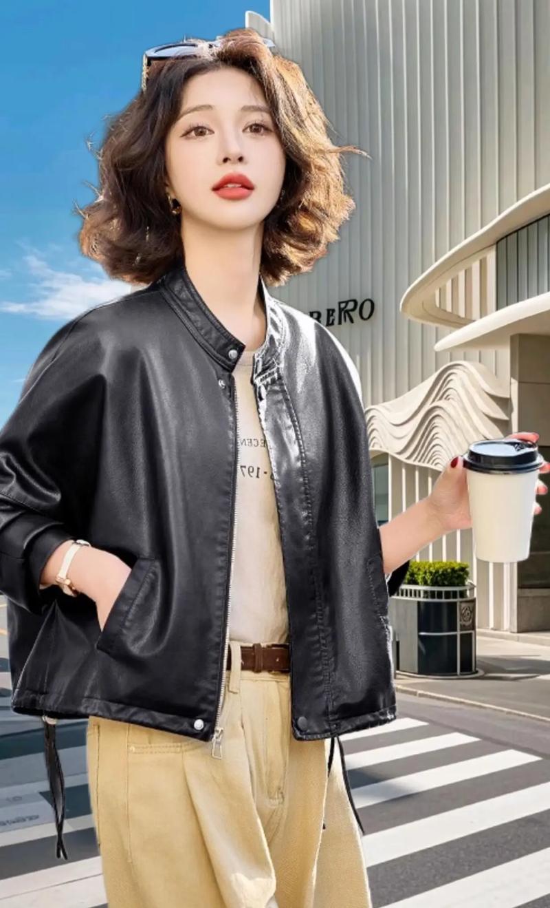 皮衣怎么搭才时髦？-图2