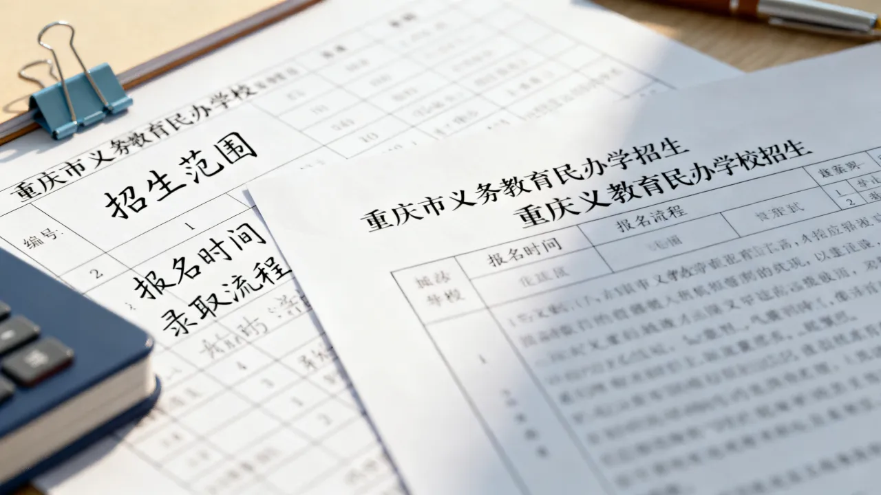 重庆义务教育民办学校招生规则说明
