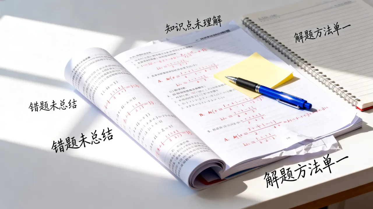 大量刷题但是分数没有提升，典型原因总结参考