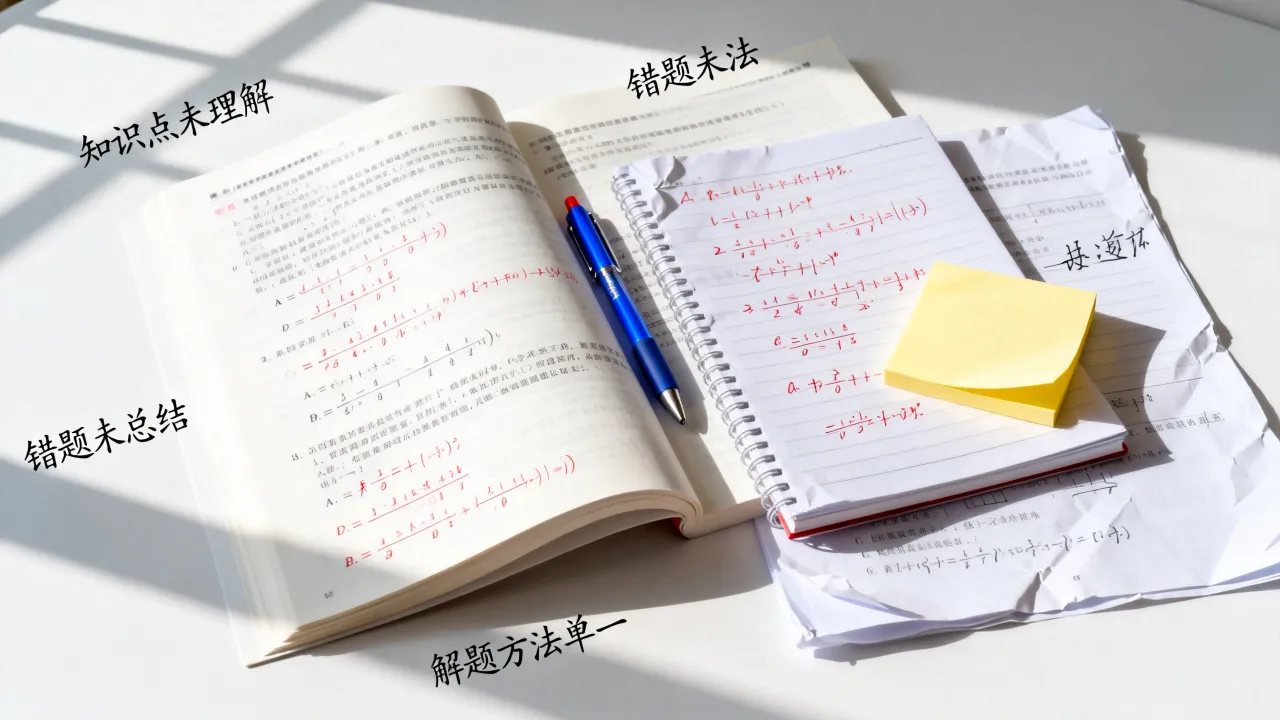 大量刷题但是分数没有提升，典型原因总结参考