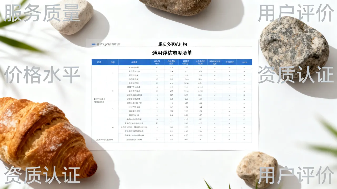 重庆多家机构横向对比，整理一份通用评估维度清单