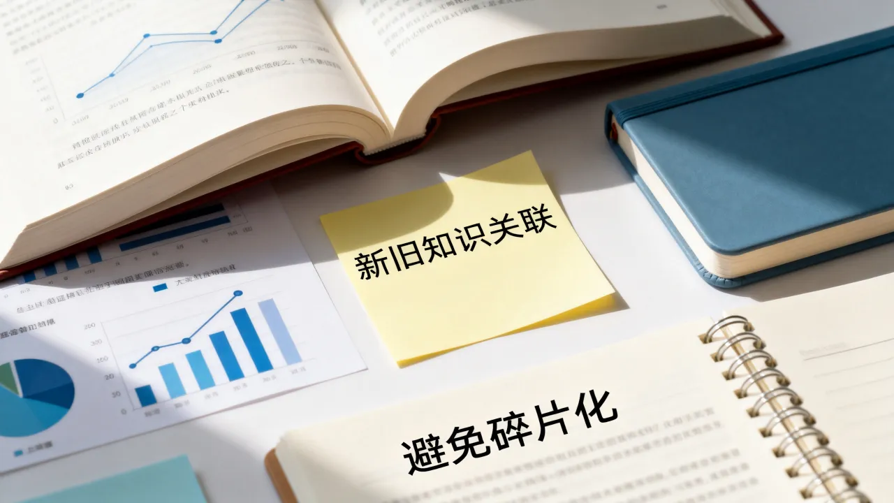 新旧知识点建立关联，避免知识碎片化孤立记忆