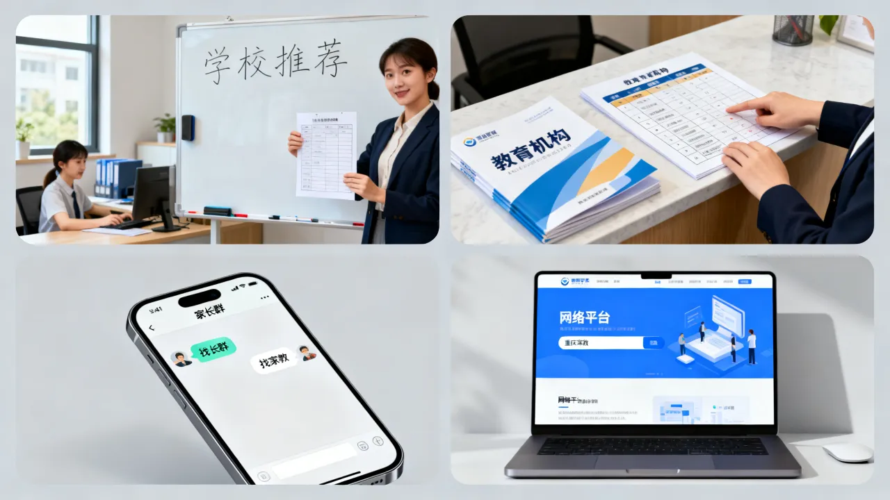 重庆寻找家教渠道，不同渠道各自特点对比参考