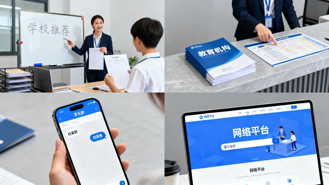 重庆寻找家教渠道，不同渠道各自特点对比参考