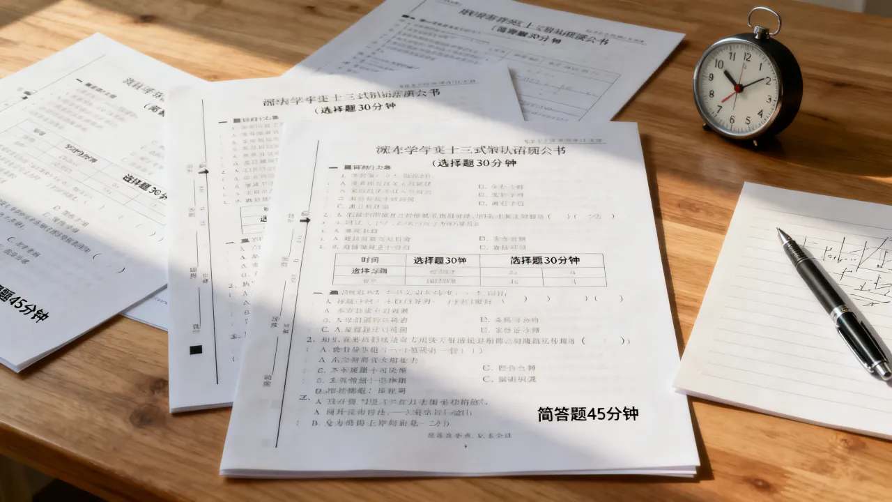 多张试卷练习，训练合理分配考场答题时间