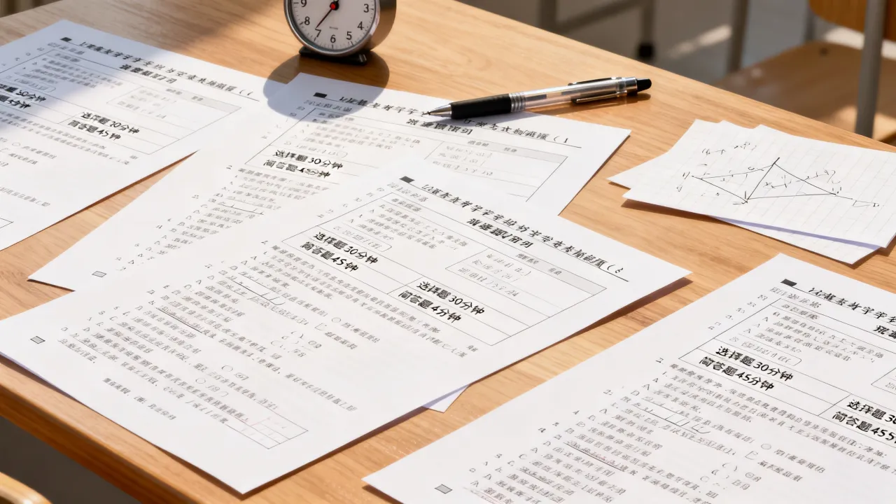 多张试卷练习，训练合理分配考场答题时间